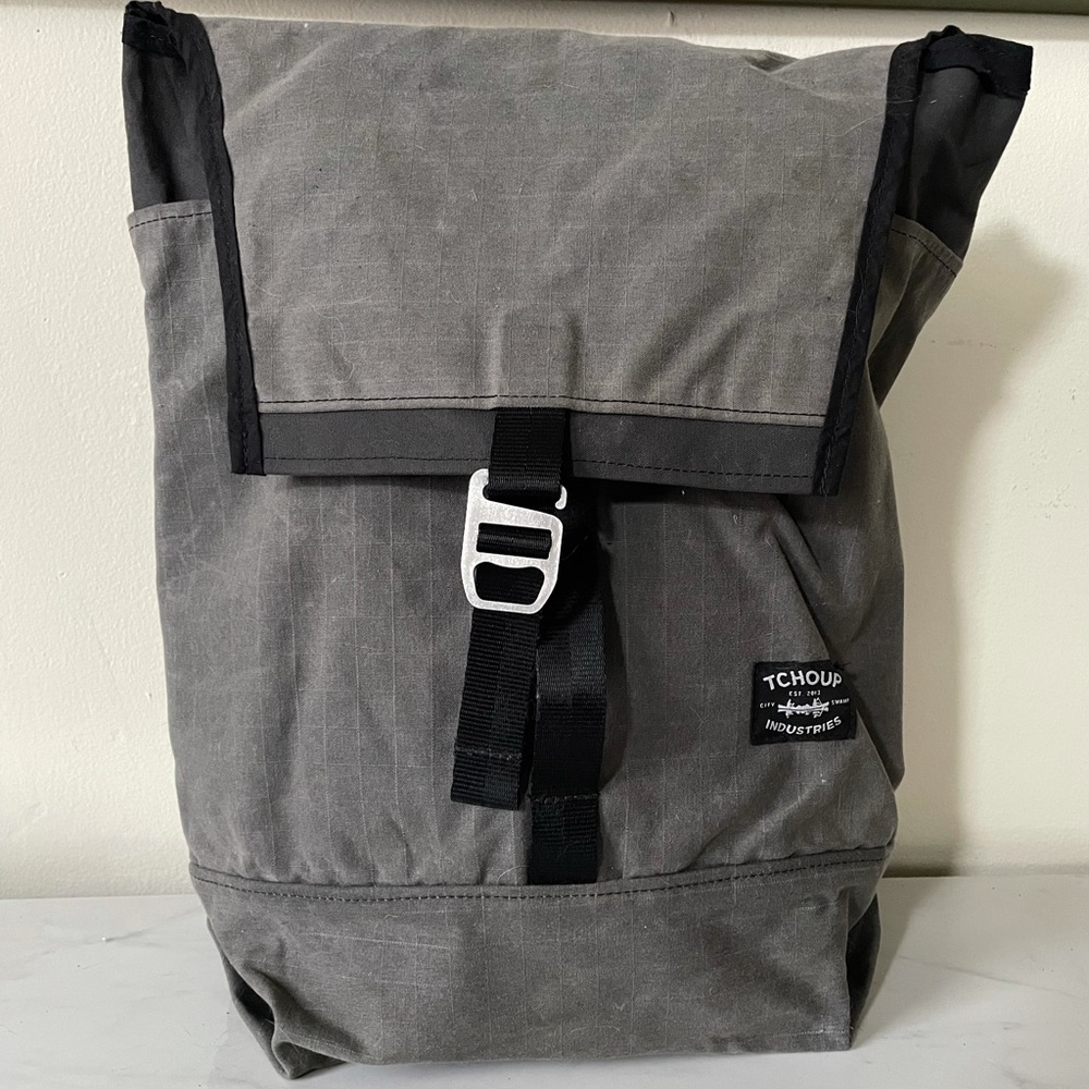 Tchoup Industries Flap Pack Charcoal Waxed Canvas